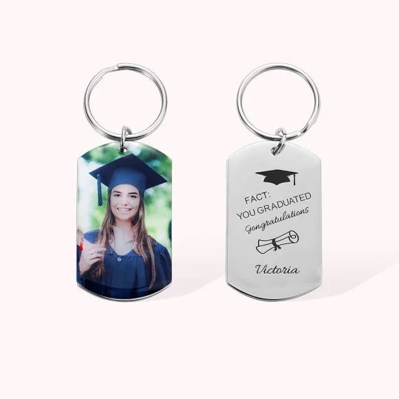 Personalised PORTE CLE or Necklaces Gift Accessories for Graduate Friend