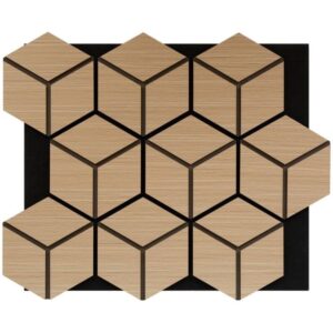 Carreaux muraux 3D en BOIS