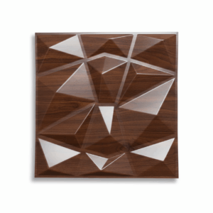 Carreaux muraux 3D BOIS foncé brillant