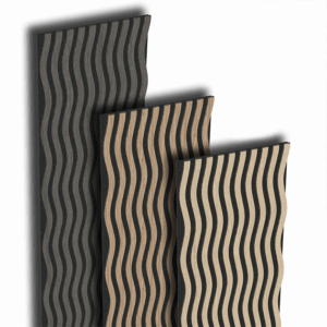 3D panneau mural acoustique en bois ZIGZAG